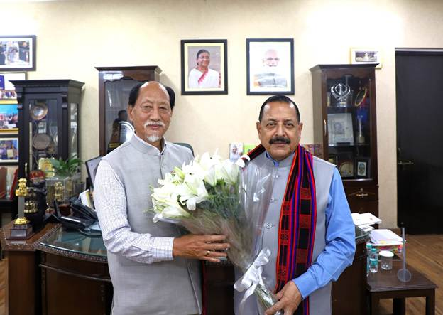 प्रौद्योगिकी मंत्री डॉ0 जितेन्द्र सिंह ने नई दिल्ली में नागालैंड के मुख्यमंत्री नेफ्यू रियो से मुलाकात की