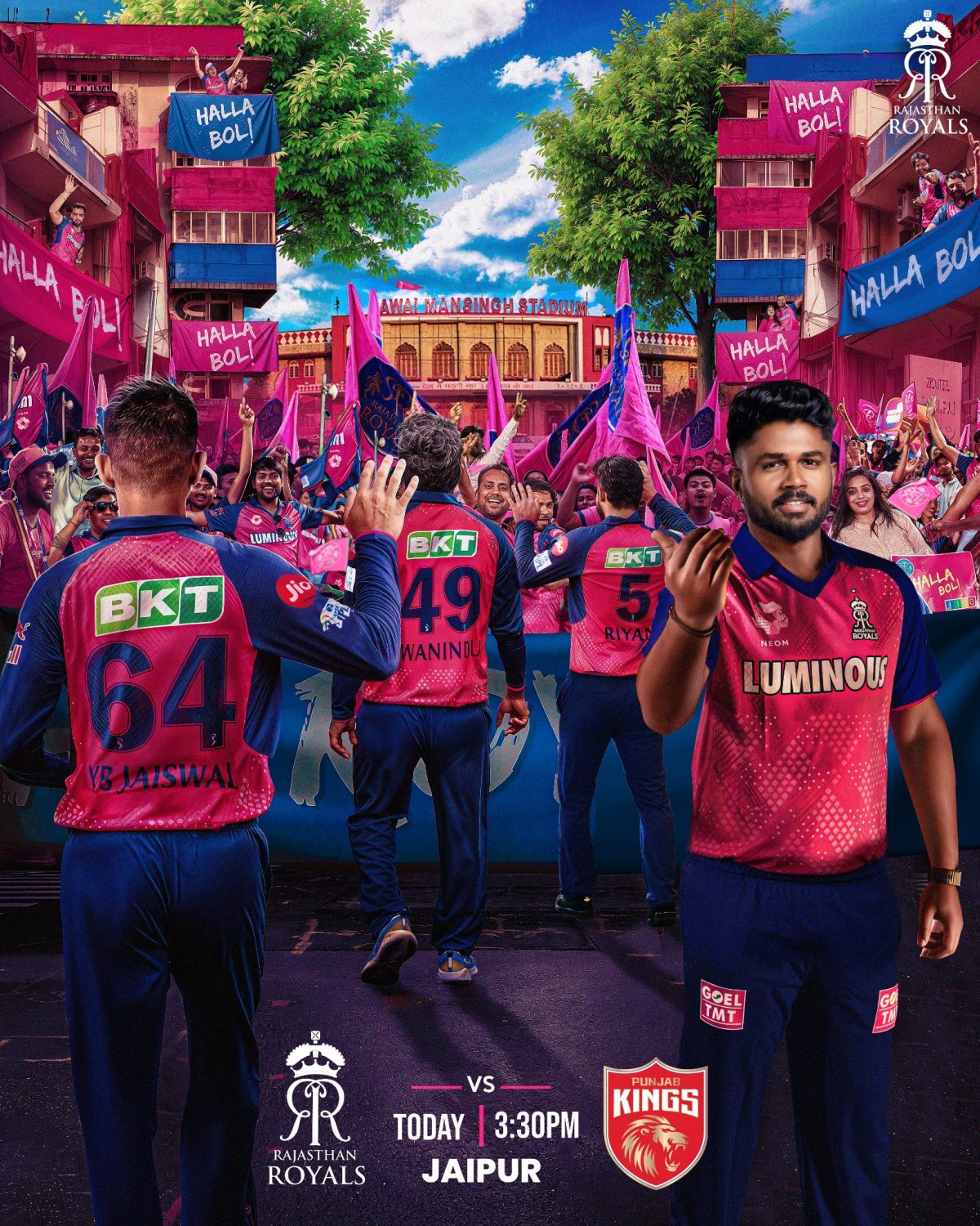 IPL 2025: Rajasthan Royals to take on Punjab Kings today; Match between Delhi Capitals and Gujarat Titans