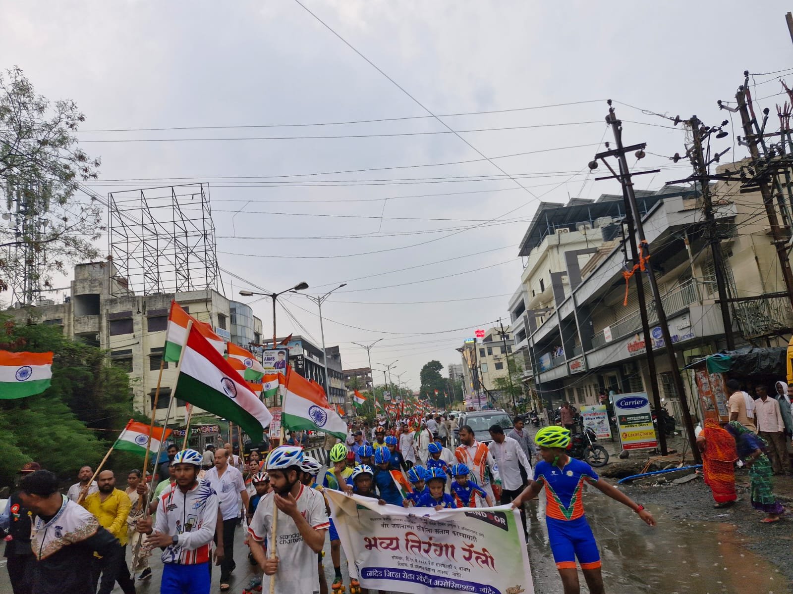 नांदेडमध्ये तिरंगा यात्रेचं आयोजन