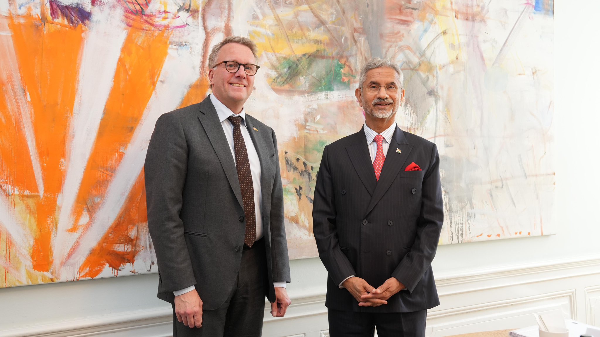 EAM Dr S Jaishankar Meets Denmark’s Minister Morten Bodskov in Copenhagen, Discusses Strengthening Bilateral Ties
