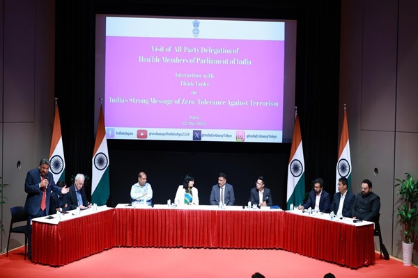 Leading Japanese think tanks express strong support for New Delhi’s fight against terrorism during interaction with India’s Multi-party delegation in Tokyo
