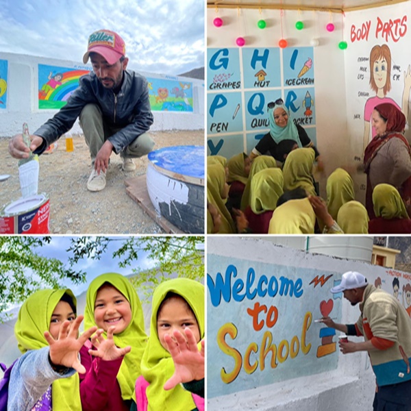 Ladakh: Beautification of primary school to make it lively & inspiring learning space