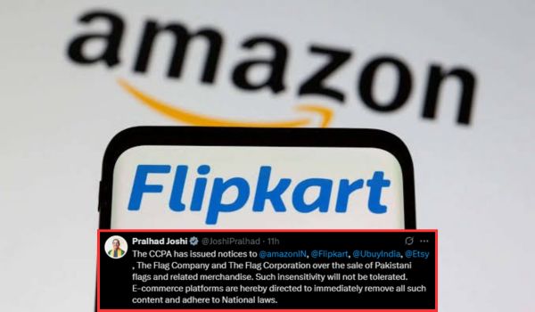 सीसीपीए ने ई-कॉमर्स प्लेटफॉर्म्स को पाकिस्तानी झंडों और संबंधित सामानों की बिक्री को लेकर नोटिस जारी किया