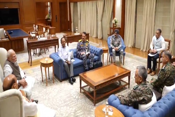 PM Modi chairs high-level meeting with Def Min, NSA & three Chiefs