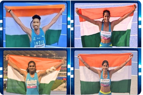 দক্ষিণ কোৰিয়াৰ গুমীত চলিত বৰ্ষৰ এছিয়ান এথলেটিকছ চেম্পিয়নশ্বিপত ভাৰতৰ সফলতা
