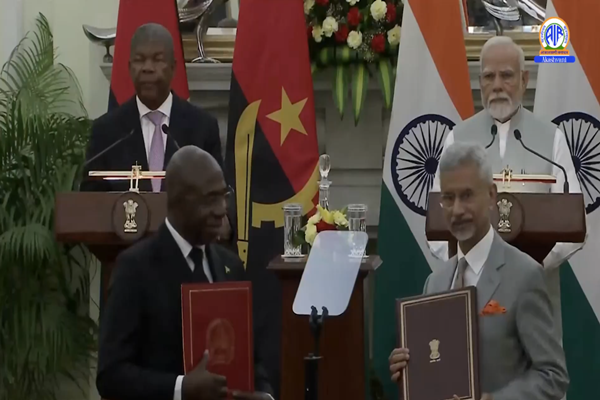 India and Angola exchange several agreements after delegation level talks between PM Modi and President of Angola Joao Lourenco