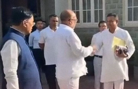 मणिपुर के दो-दिवसीय दौरे पर इम्फाल पहुंँचे संबित पात्रा