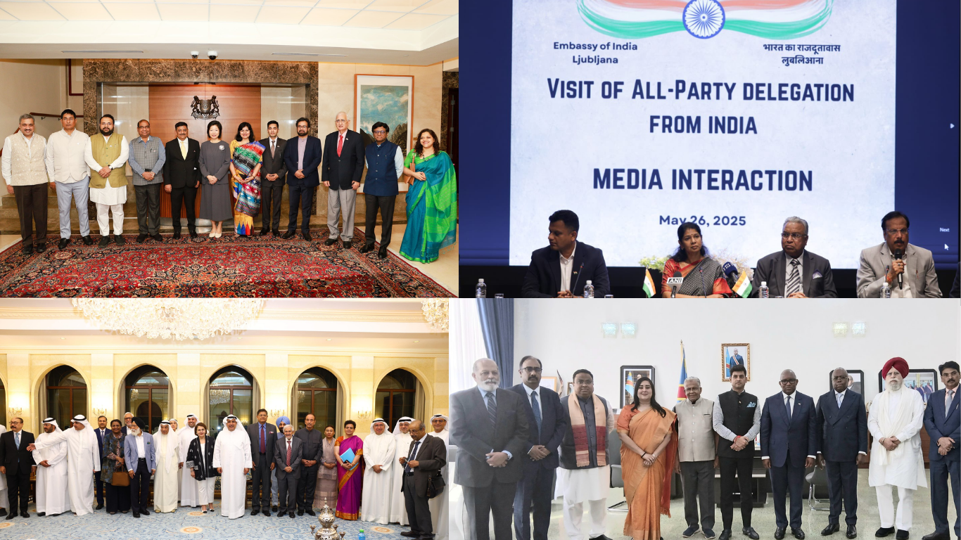 सर्वदलीय प्रतिनिधिमंडल ने विभिन्न देशों का दौरा कर भारत का आतंकवाद के प्रति जीरो टॉलरेंस का दिया संदेश