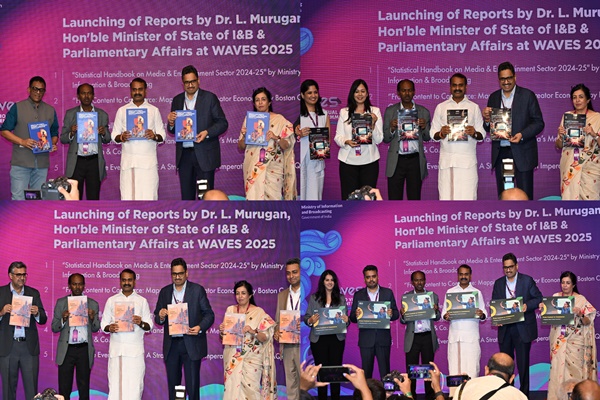 WAVES Summit: MoS Dr. L. Murugan Unveils White Paper, Aims for Top 5 Global Live Events Destination by 2030