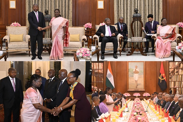President Droupadi Murmu Hosts Banquet for Angola’s President Lourenço