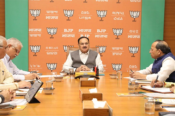 BJP President JP Nadda holds meeting with BJP General Secretaries