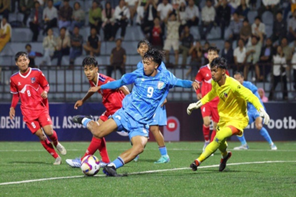 SAFF U19 C’ship: India seal top spot in Group B with 4-0 win over Nepal