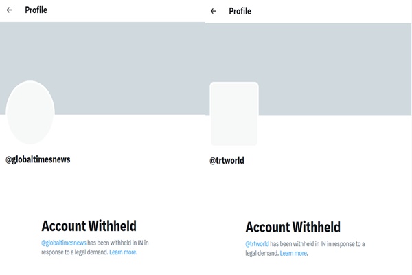 ભારતે ચીન અને તુર્કિયેનાં સમાચાર માધ્યમોનાં એક્સ એકાઉન્ટ્સને બ્લોક કર્યા