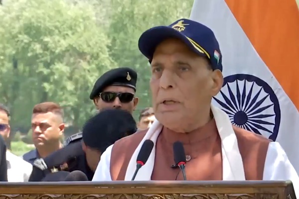 સંરક્ષણ મંત્રી રાજનાથ સિંહે ઓપરેશન સિંદૂરને પાકિસ્તાન સમર્થિત આતંકવાદ સામે ભારતનો મજબૂત જવાબ ગણાવ્યો