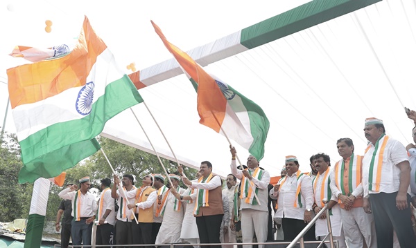 Maharashtra CM Devendra Fadnavis participates in Tiranga Yatra in Nagpur