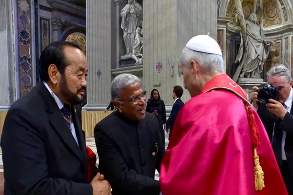 Deputy Chairman, Rajya Sabha Harivansh Leads Indian Delegation to Pope Leo XIV’s Inauguration at Vatican