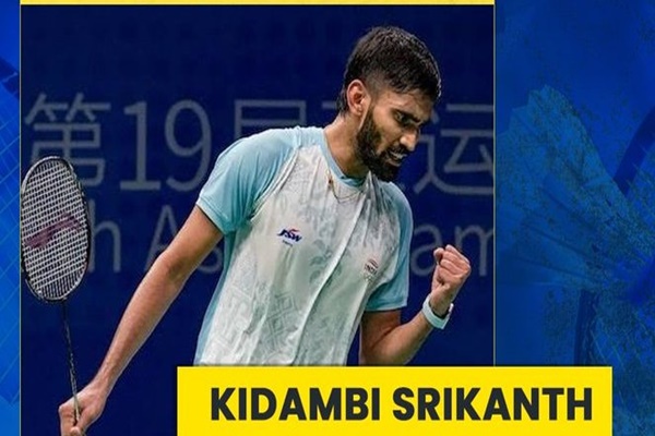 بیڈمنٹن میں کدامبی سری کانت ملیشیا ماسٹرس کے مردوں کے سنگلز کے فائنل میں پہنچ گئے ہیں