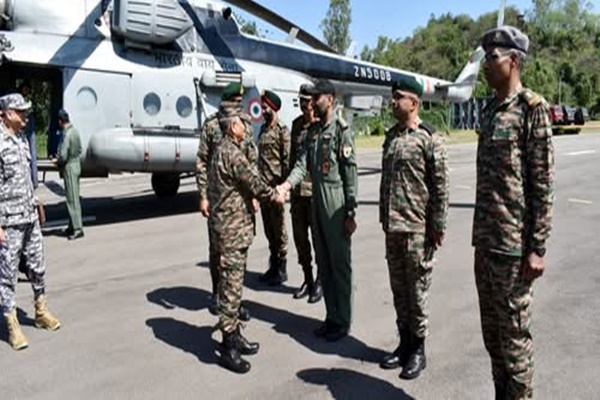 CDS Gen Anil Chauhan visits Northern Command in Udhampur