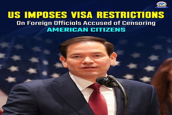 US imposes visa restrictions on foreign officials censoring American citizens