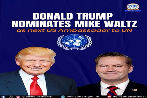 President Trump nominates Mike Waltz as next US Ambassador to UN
