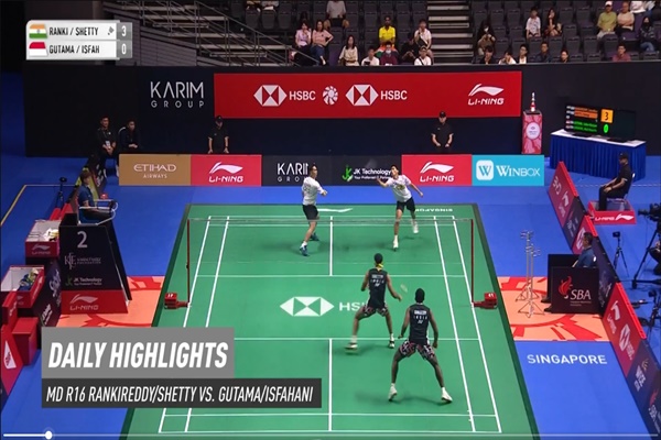 Indian men’s doubles team of Satwiksairaj Rankireddy & Chirag Shetty enter quarterfinals