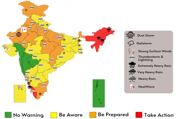 IMD predicts heavy rains across East, South India