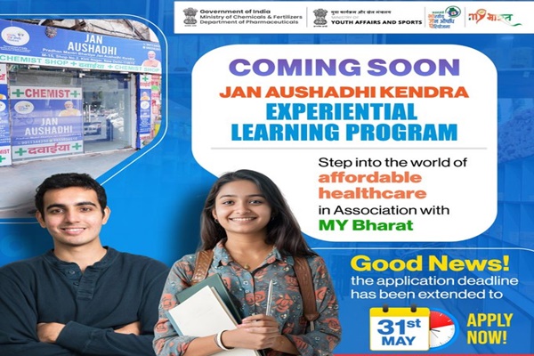 Centre to Launch Jan Aushadhi Kendra Experiential Learning Program for Youth