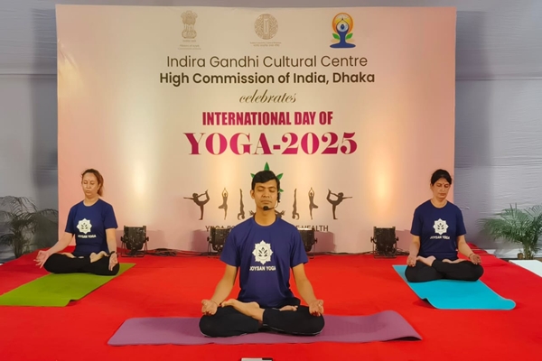 India’s High Commission in Dhaka marks 50-day countdown to Yoga Day 2025