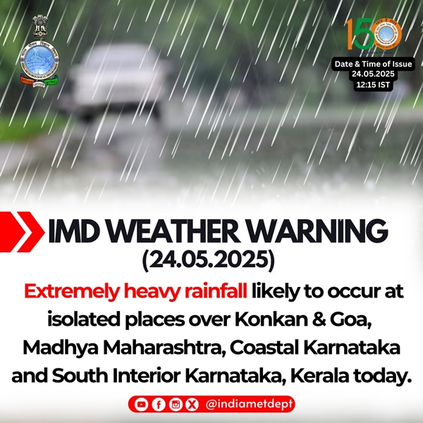 Monsoon hits Kerala, eight days ahead of schedule