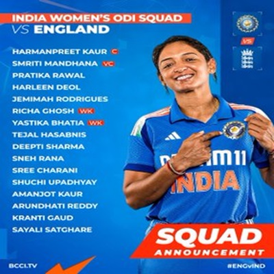 BCCI announces women cricket squad for upcoming England tour