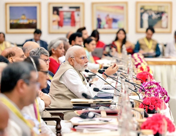 PM Modi chairs Governing Council Meeting of NITI Aayog in New Delhi deliberating on development challenges facing the country