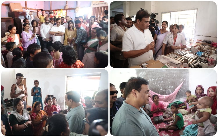 মুখ্যমন্ত্রী ড° হিমন্ত বিশ্ব শৰ্মাৰ বৰাক উপত্যকাৰ বান পৰিস্থিতি আৰু আশ্রয় শিবিৰ পৰিদৰ্শন
