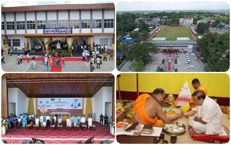 গোলাঘাট জিলা ক্রীড়া সন্থাৰ নৱনিৰ্মিত ইনড’ৰ ষ্টেডিয়াম উদ্বোধন মুখ্যমন্ত্রী ড° হিমন্ত বিশ্ব শর্মাৰ