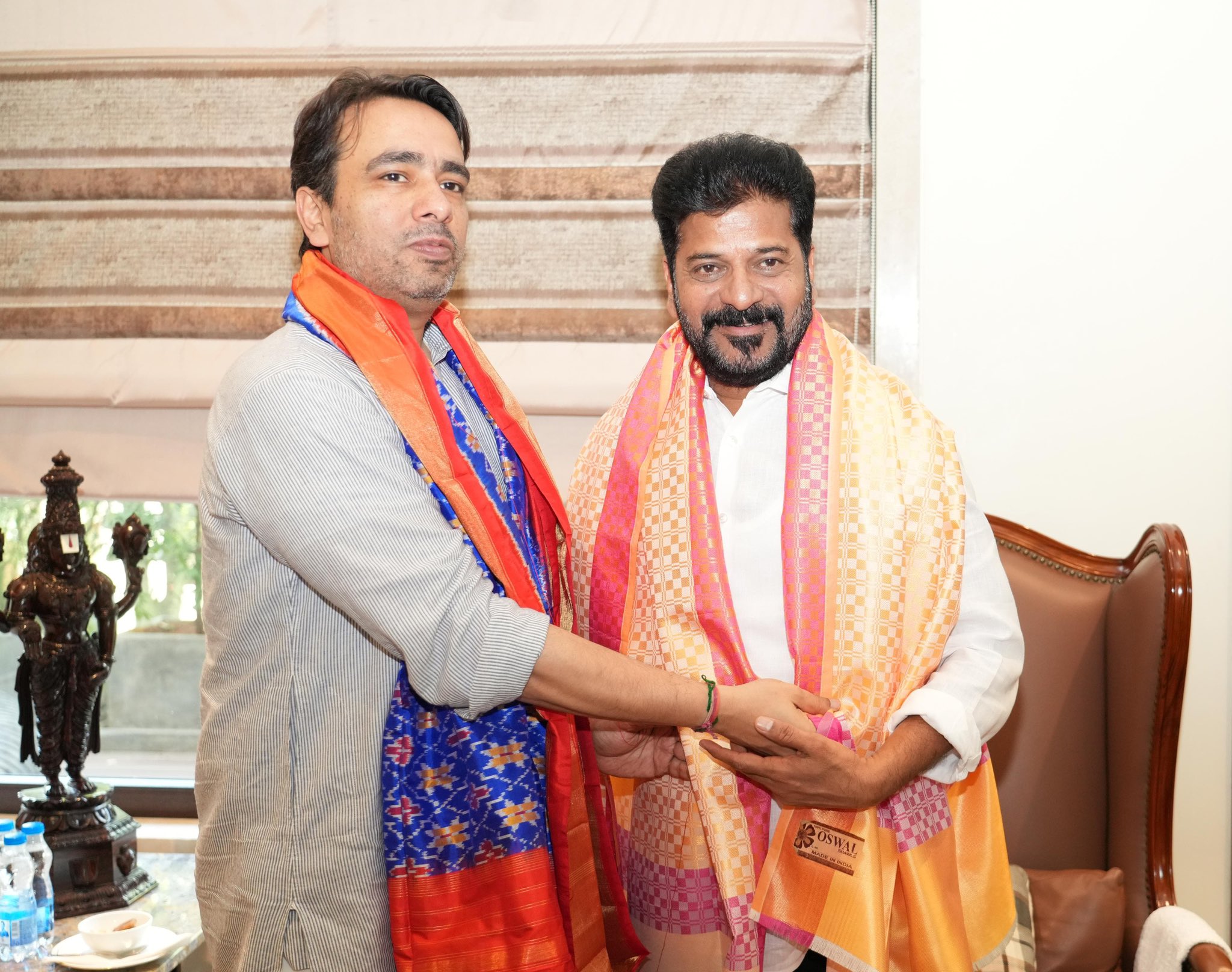 Union Minister Jayant Chaudhary meets Telangana CM Revanth Reddy, disusses issues related to ITIs