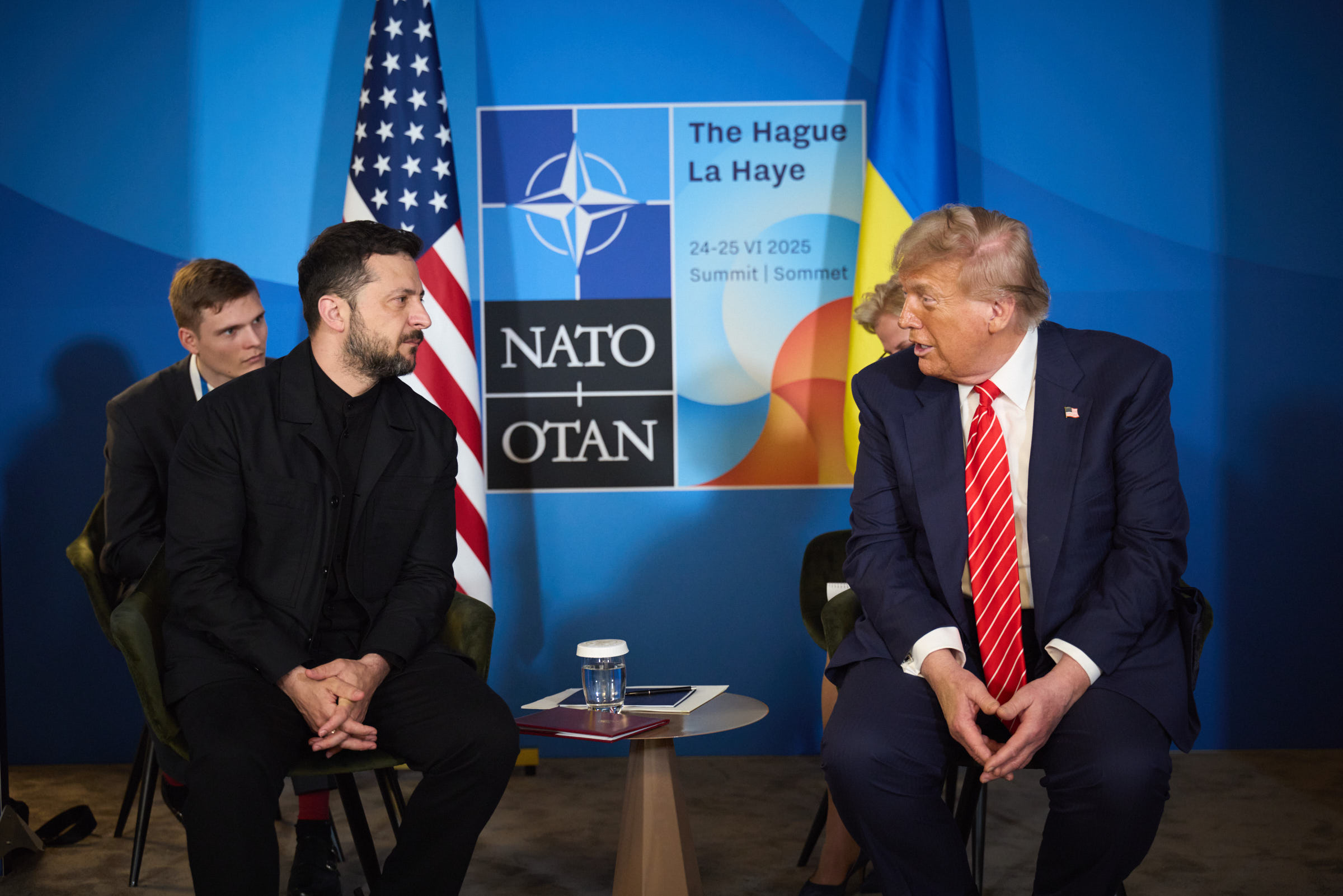 Ukrainian President holds meeting with US President on sidelines of NATO Summit