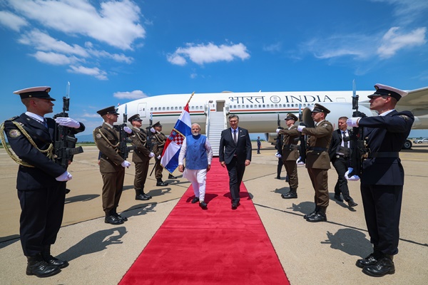 PM Modi reaches Croatia on maiden visit to the country