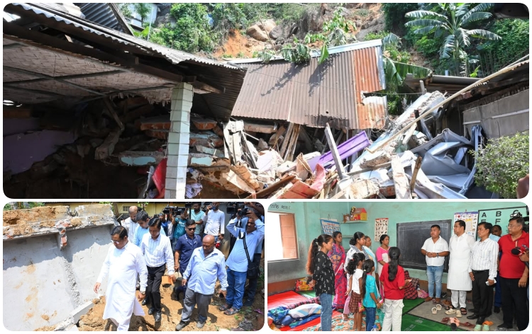 গুৱাহাটীৰ ৰূপনগৰৰ ভূমিস্খলনত মৃত্যু হোৱা মনেশ্বৰ ৰাজবংশীৰ পৰিয়াললৈ ৪ লাখ টকাৰ আৰ্থিক সাহায্য