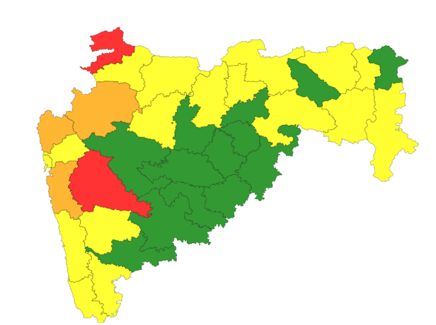 नाशिक आणि पुणे घाटमाथ्यावर अतिमुसळधार पावसाचा रेड अलर्ट
