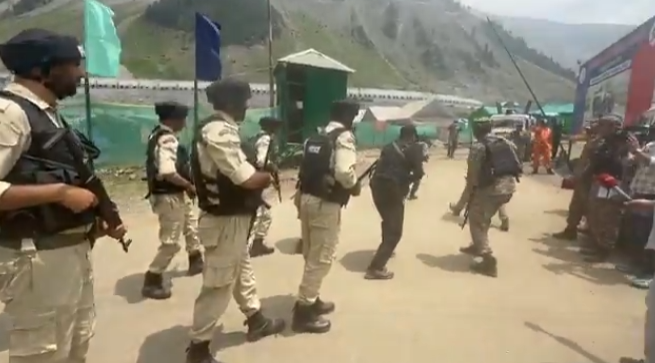 Security Forces Conduct Joint Mock Drill at Baltal Base Ahead of Amarnath Yatra