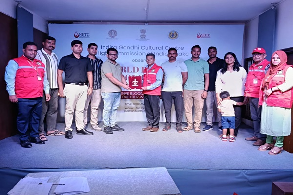 Bangladesh: Indira Gandhi Cultural Centre observes World Blood Day