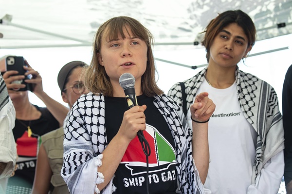 Aid Ship Carrying Greta Thunberg heads to Gaza amid Israeli warning
