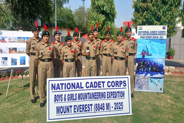 NCC Mount Everest Expedition Team warmly welcomed after achieving 100% summit success