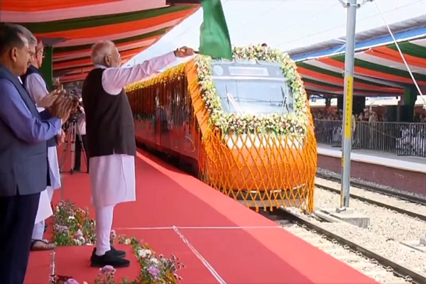 PM Modi flags off Katra-Srinagar Vande Bharat Express trains