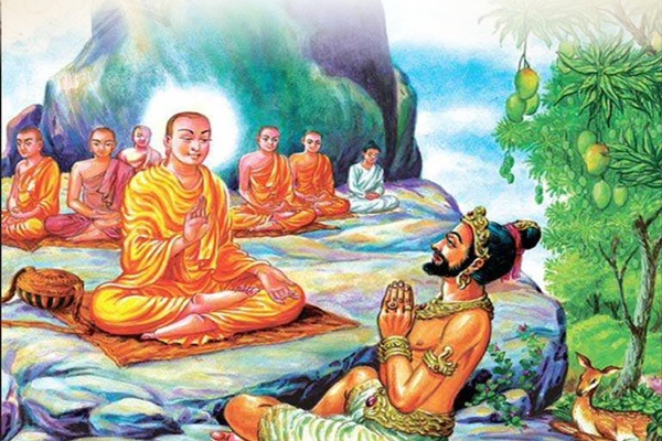 Sri Lanka celebrating Poson Poya, marking arrival of Buddhism over 2000 years ago
