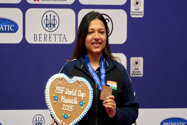 ISSF WC 2025: Sift Kaur Samra wins bronze in 50m rifle 3 positions