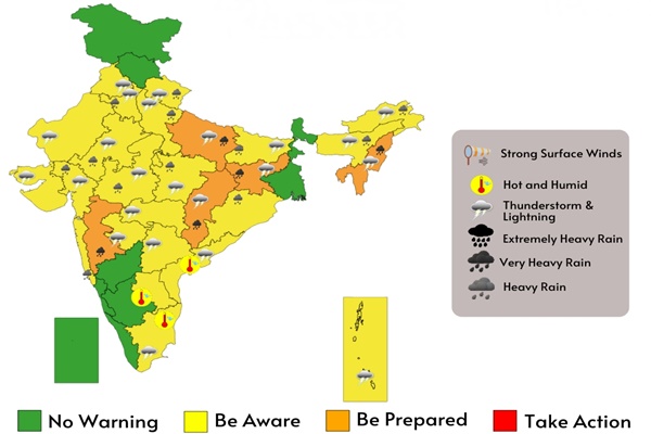 IMD predicts heavy rainfall, thunderstorms across North and Central India