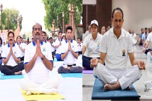 भारतीय तटरक्षक बल ने आज योग संगम के साथ देश में साठ से अधिक  तटीय क्षेत्रों और द्वीपों पर 11वां अंतरराष्‍ट्रीय योग दिवस मनाया