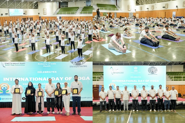 Over 500 gather in Riyadh for International Day of Yoga celebration