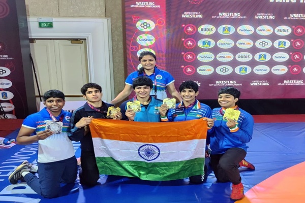 India scripts historic finish at U23 Asian Wrestling Championships with double team titles