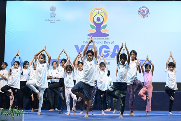 Over 1,000 Participate in 11th International Day of Yoga Celebrations in Qatar